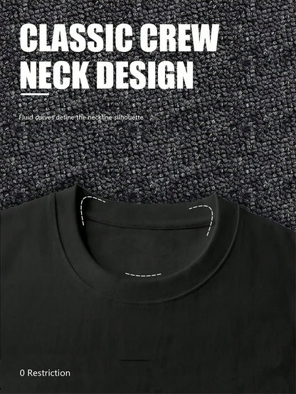 Women'S Plus-Size Black Cotton T-Shirt, Suitable For Everyday Wear, Machine Washable, Comfortable Top, Suitable For Year-Round Wear And Casual Style