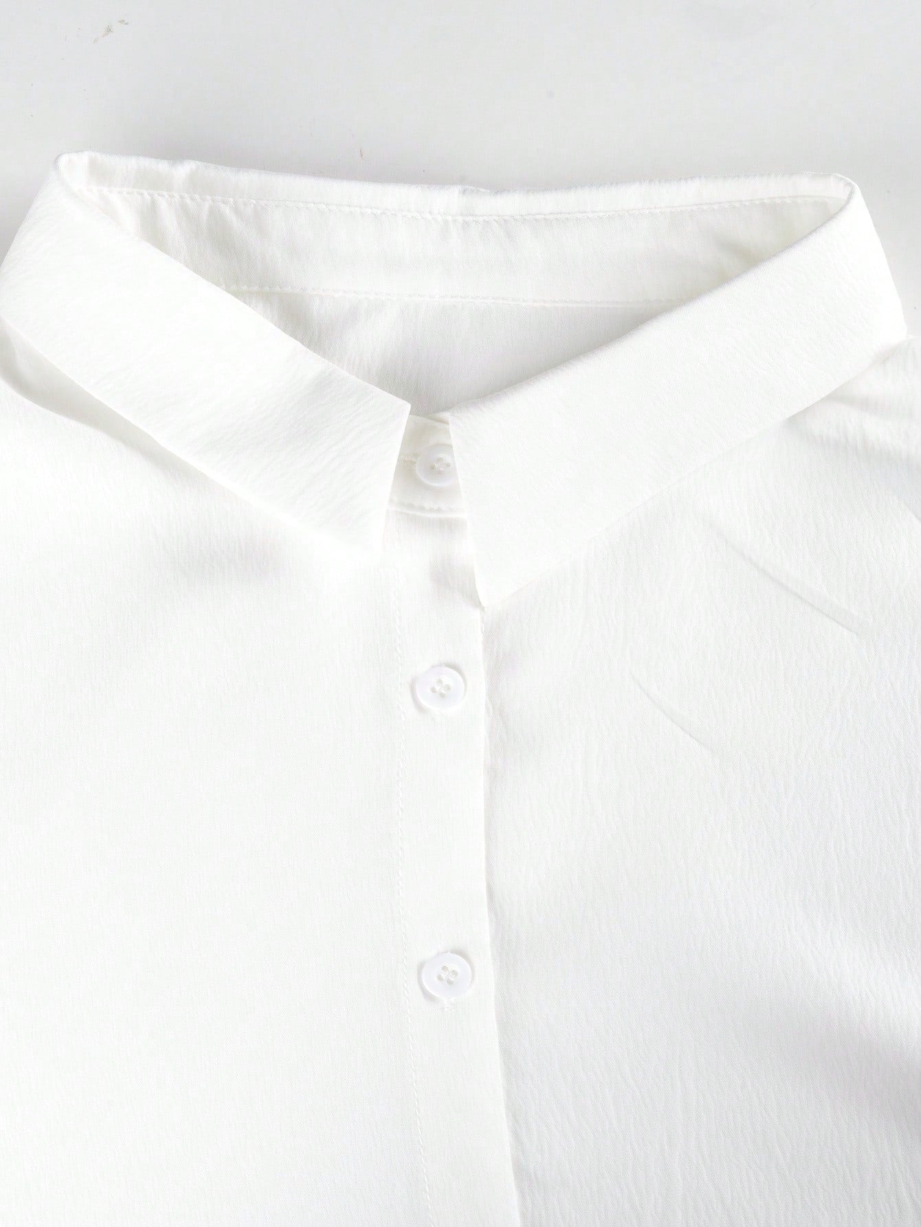 Women's Plus Size Solid Color Long Sleeve Collared Button Front Shirt Blouse White, Work To Weekend