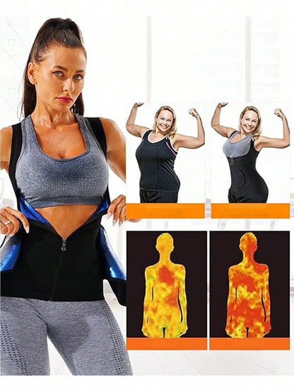 Women's Sauna Vest, Sauna Suit For Waist Training, Tummy Control Corset, Lumbar Girdles For Belly Slimming Corset Sports