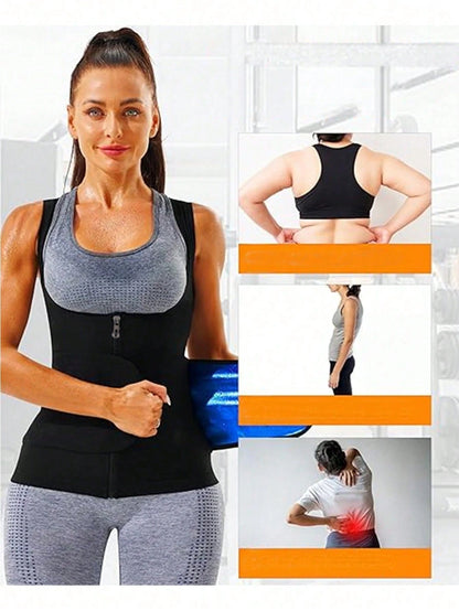 Women's Sauna Vest, Sauna Suit For Waist Training, Tummy Control Corset, Lumbar Girdles For Belly Slimming Corset Sports