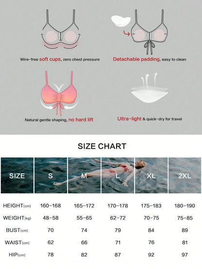Women's Sexy Rainbow Leopard Print Bikini Set, Spaghetti Strap Ruched Top With Swim Bottoms, Summer New Swimwear, Random Print Vacation Beach