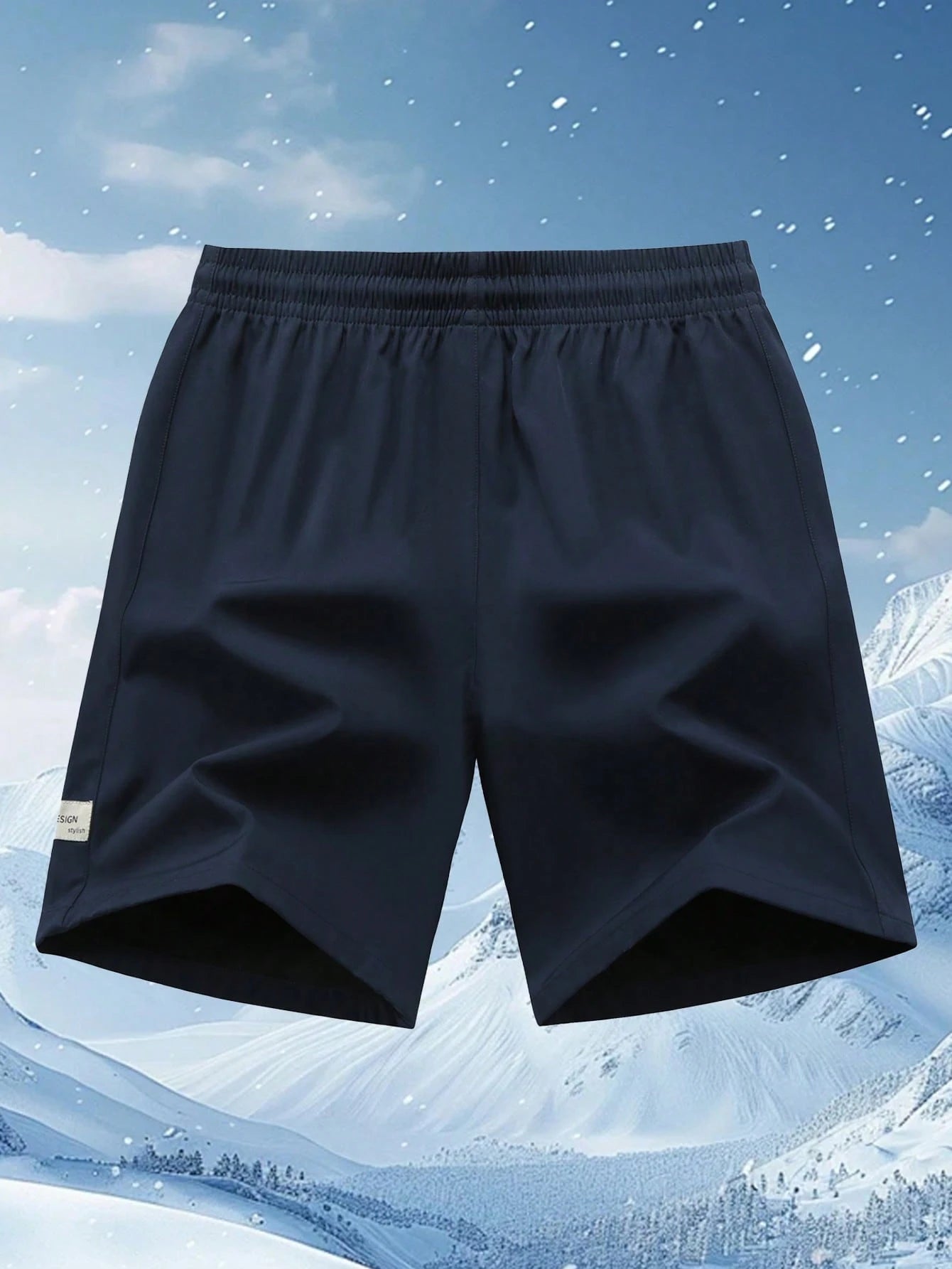 Women's Shorts, Summer Solid Color Quick-Dry Shorts, Zipper Pocket Casual Sports Pants