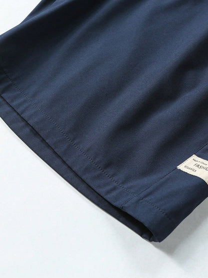 Women's Shorts, Summer Solid Color Quick-Dry Shorts, Zipper Pocket Casual Sports Pants