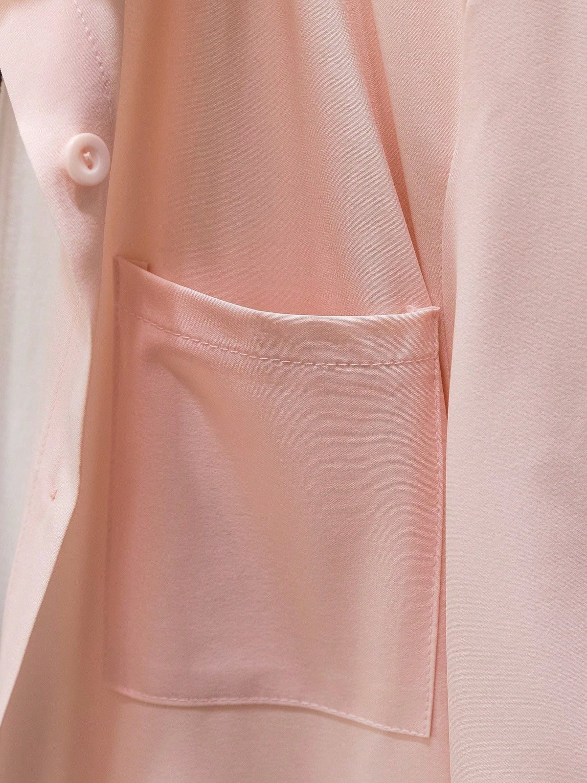 Women's Solid Color Long Sleeve Shirt, Fashionable For Summer Spring