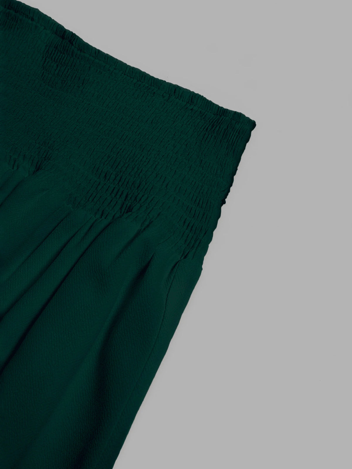 Women's Solid Color Minimalist Versatile Ruffle Hem Bubble Crinkle Feeling Semi-Sheer Skirt Summer