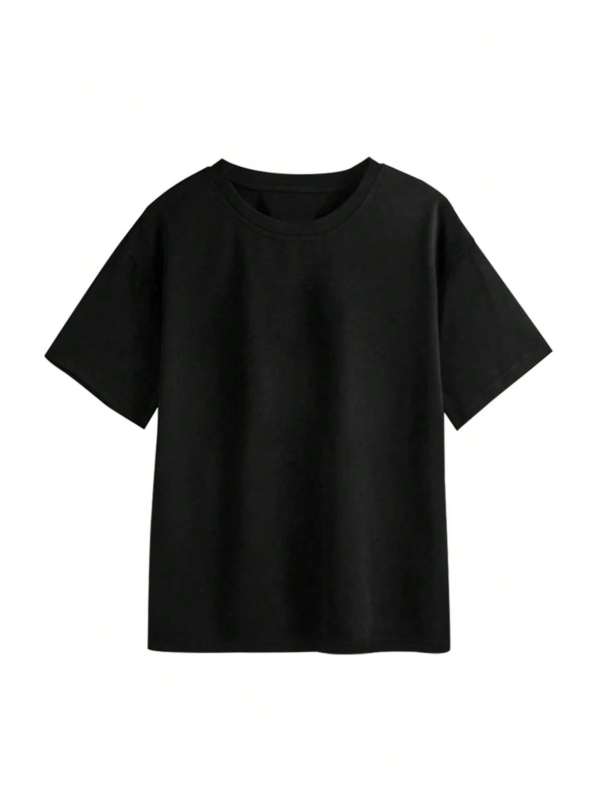 Women's T-Shirt, Print Your Exclusive T-Shirt, Add Your Own Text/Image (Badge Pattern/Company Logo/Family Photo/Selfie). Summer Black, Birthday Gift