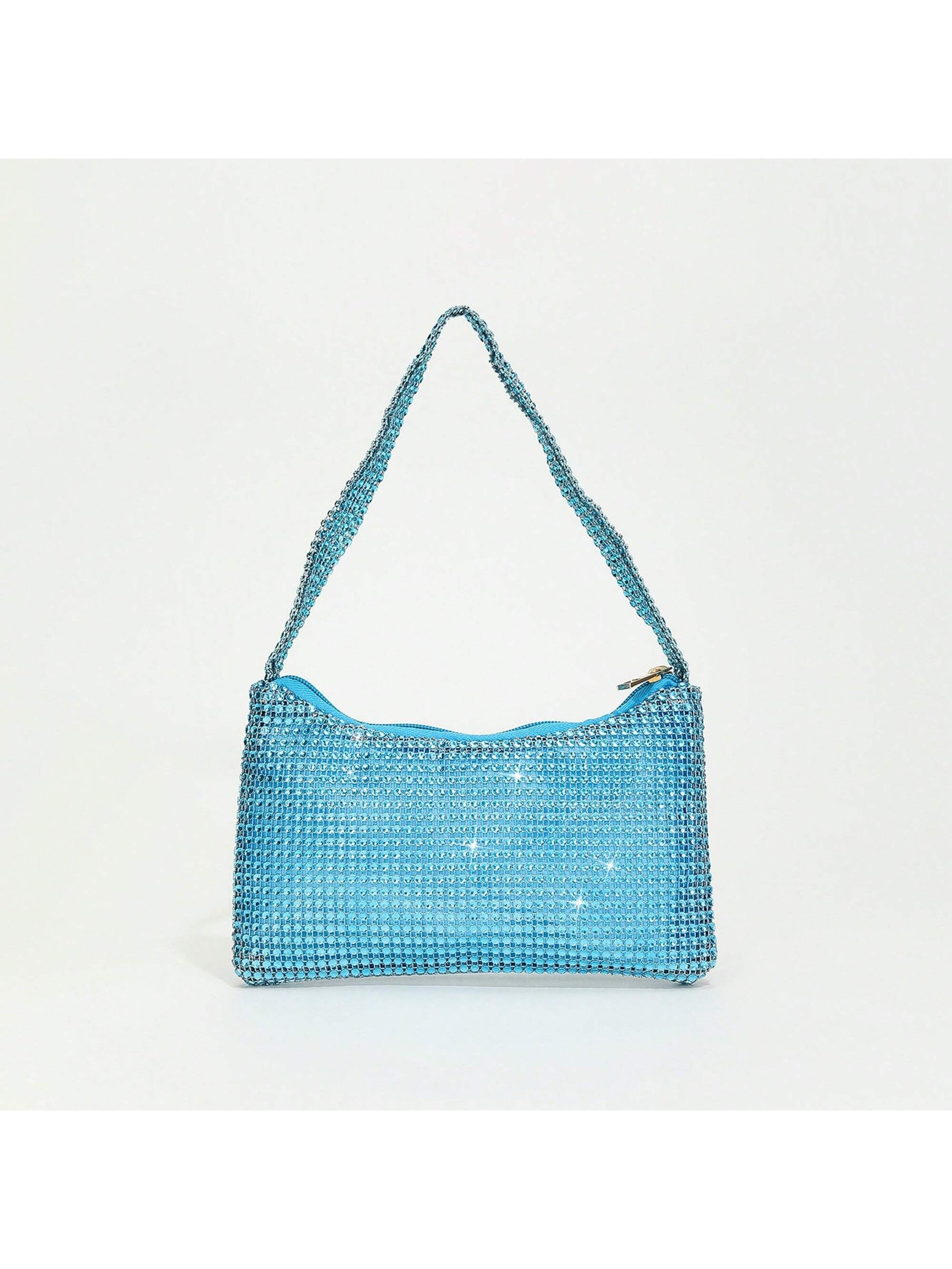 Womens Sparkly Rhinestone Evening Bag Sequin Glitter Clutch Evening Handbag Shoulder Bags Purse For Wedding Party Prom