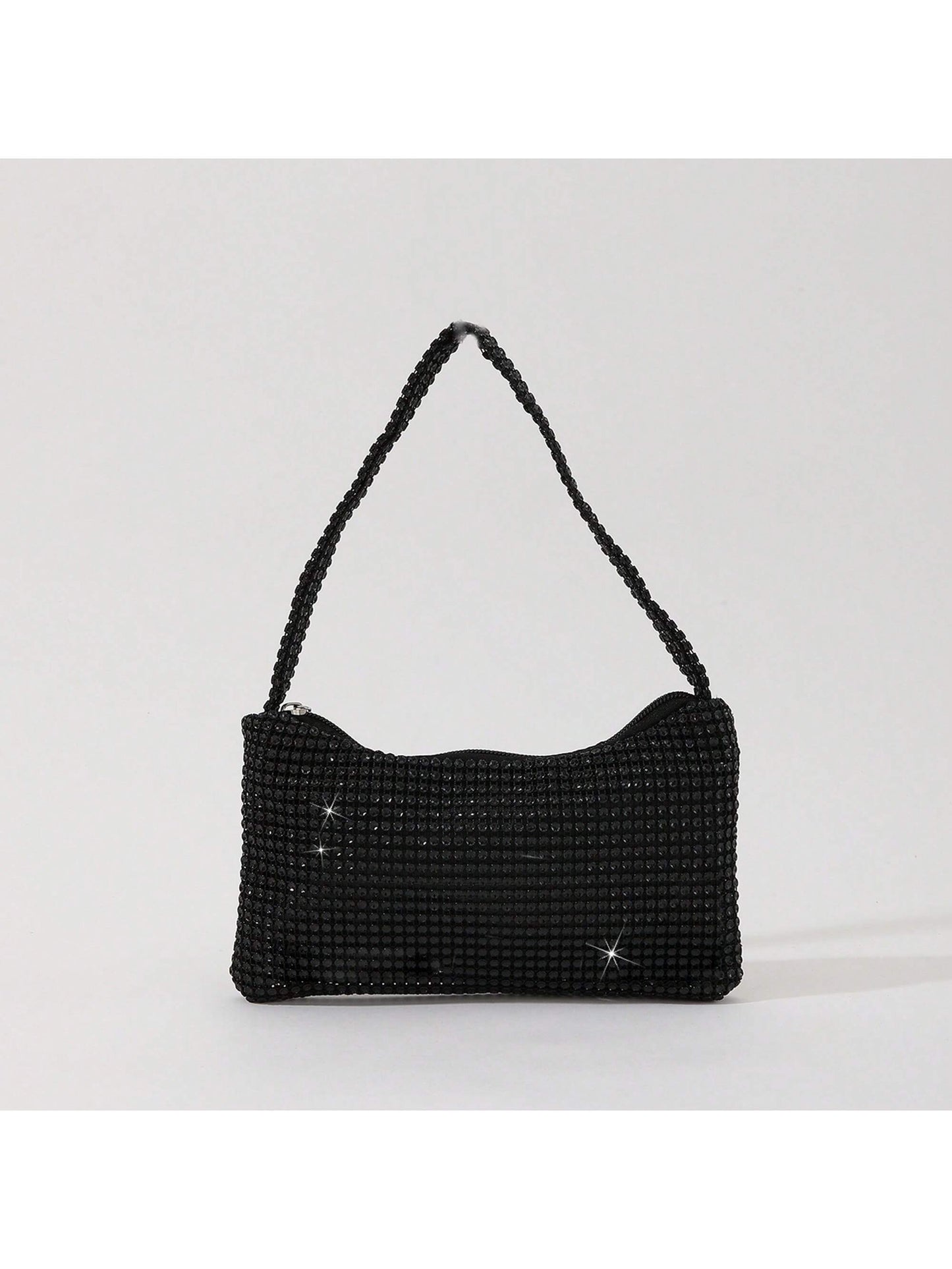 Womens Sparkly Rhinestone Evening Bag Sequin Glitter Clutch Evening Handbag Shoulder Bags Purse For Wedding Party Prom