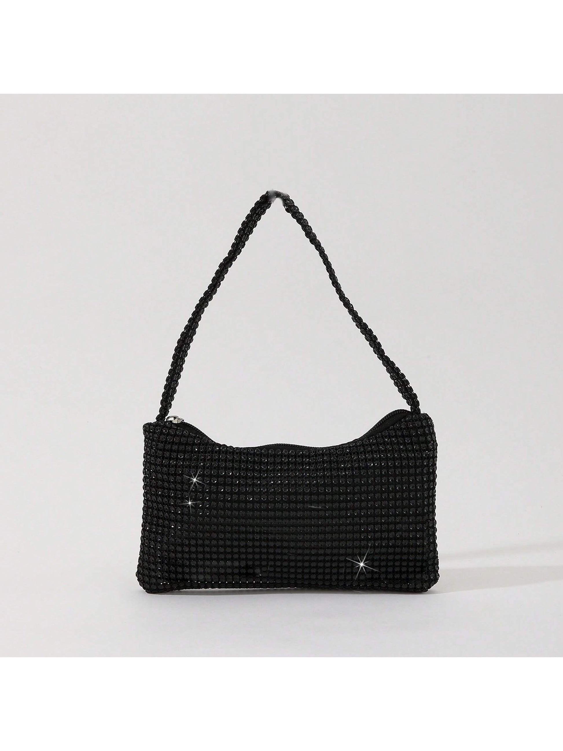 Womens Sparkly Rhinestone Evening Bag Sequin Glitter Clutch Evening Handbag Shoulder Bags Purse For Wedding Party Prom