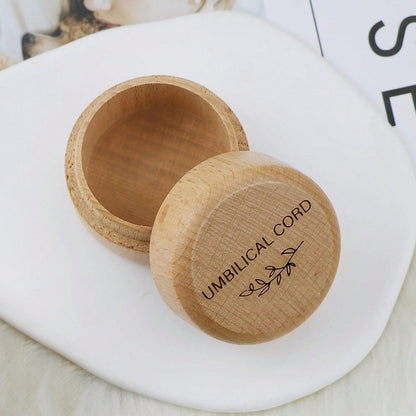 Wooden Baby Umbilical Cord Keepsake Box, Carved Memento Box, Baby Shower Party Favor, Newborn Christening Gift, Umbilical Cord Box, Baby Shower Easter Gift, Suitable For Baby Boys And Girls