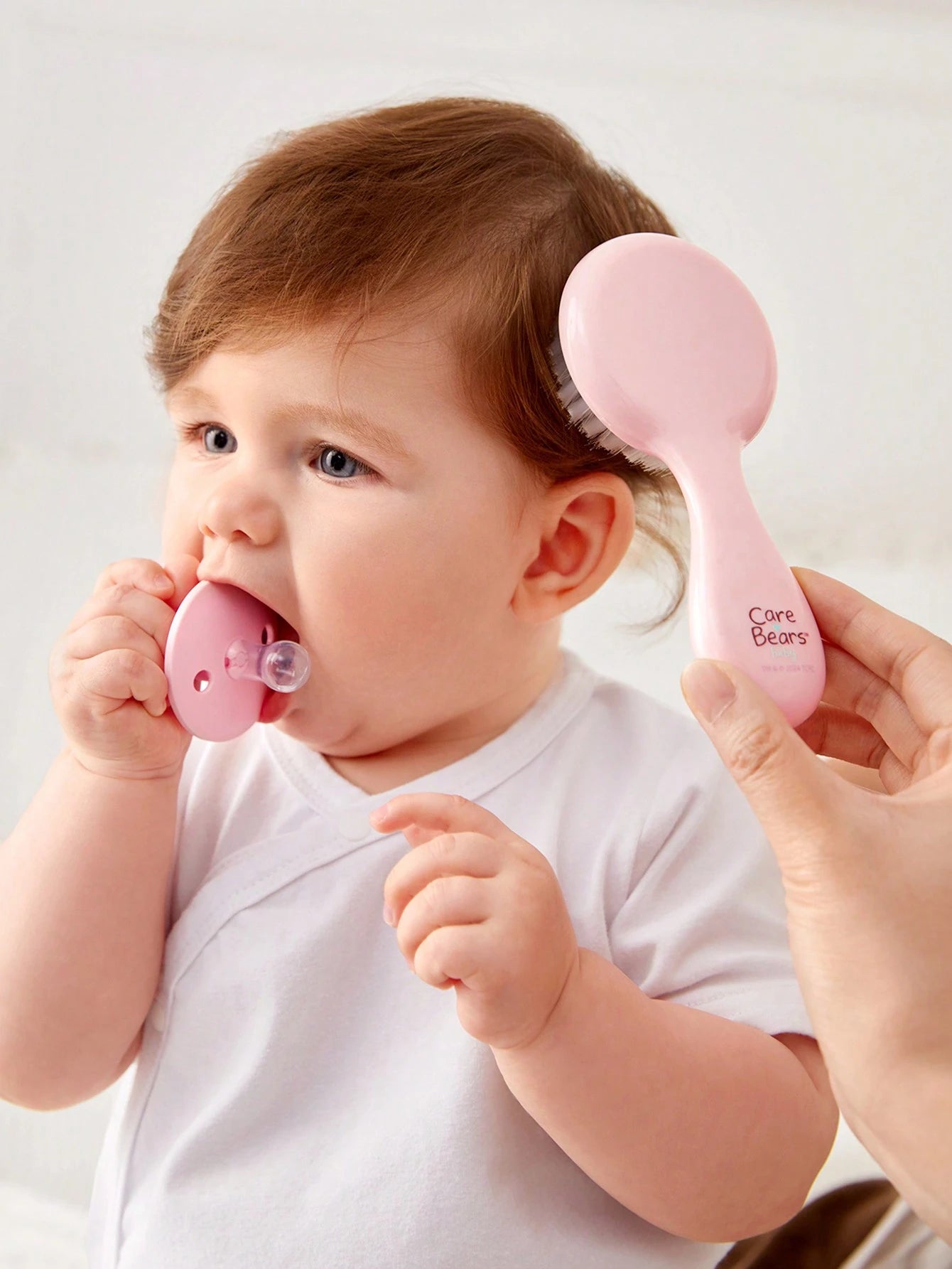 X Care Bears 2pcs/Set Baby Pink Hair Brush Comb, Anti-Static And No Hair Damage, Gifts