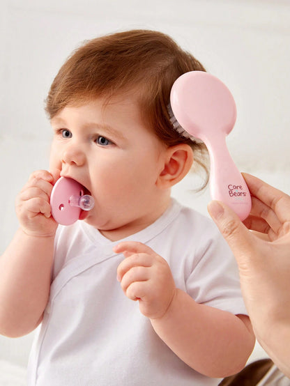 X Care Bears 2pcs/Set Baby Pink Hair Brush Comb, Anti-Static And No Hair Damage, Gifts