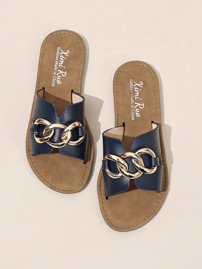 Ximi Ruo New Slippers, Brown Flat Embossed Slides, Holiday Essential, Wedge Sandal, Beach Shoes, Flip Flops, Holiday, Black, Beige