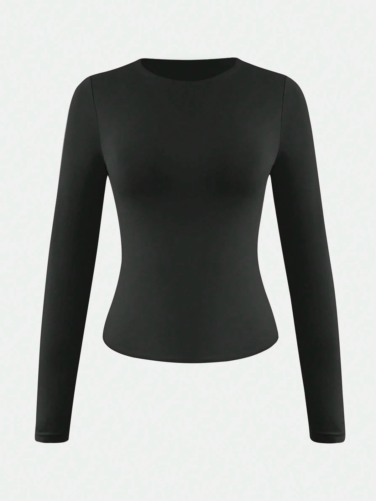XLLAIS Autumn/Winter & Spring Elastic Fitted Base Layer Top, Casual Nightclub Long Sleeve Bright Red T-Shirt For Women Black, Date Night