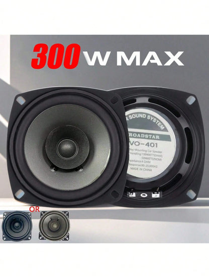 YAIUZGOO 1PC Car Tuning Audio Speaker Horn 6 Inch 100W 2-Way Full Range Frequency Automotive Audio Loudspeaker Heavy Mid-Bass Ultra-Thin Modified Speaker