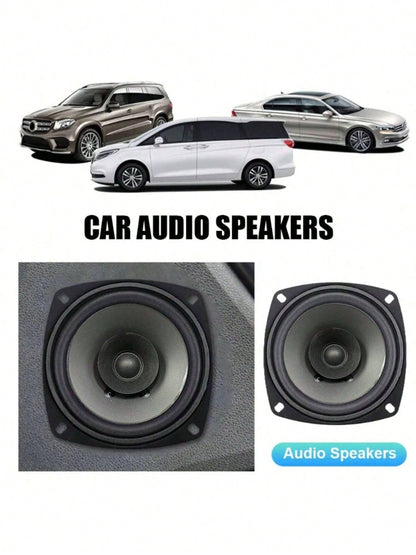 YAIUZGOO 1PC Car Tuning Audio Speaker Horn 6 Inch 100W 2-Way Full Range Frequency Automotive Audio Loudspeaker Heavy Mid-Bass Ultra-Thin Modified Speaker