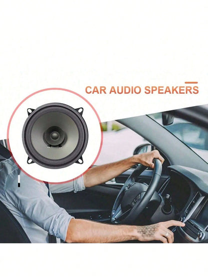 YAIUZGOO 1PC Car Tuning Audio Speaker Horn 6 Inch 100W 2-Way Full Range Frequency Automotive Audio Loudspeaker Heavy Mid-Bass Ultra-Thin Modified Speaker