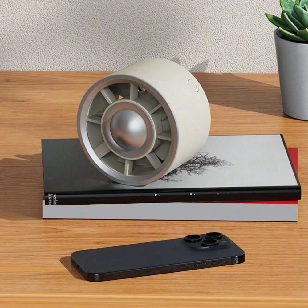 YAIUZGOO Portable USB Car Air Vent Fan With Hook Clip- 360° Rotating Mini Cooling Fan For SUV, Truck, Van And RV, Powerful Quiet Airflow, No Battery Required, Summer Car Accessory Gift