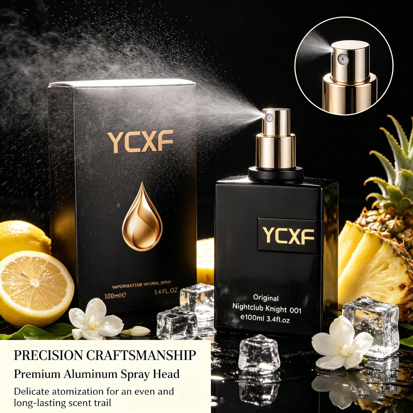 YCXF Luxurious Women's Perfume, Featuring An Elegant Floral Gourmand Scent, 3.38 Oz Large Capacity, Long-Lasting Fragrance For 8 Hours, Suitable For Daily Use Or Dates, Designed Specifically For Women