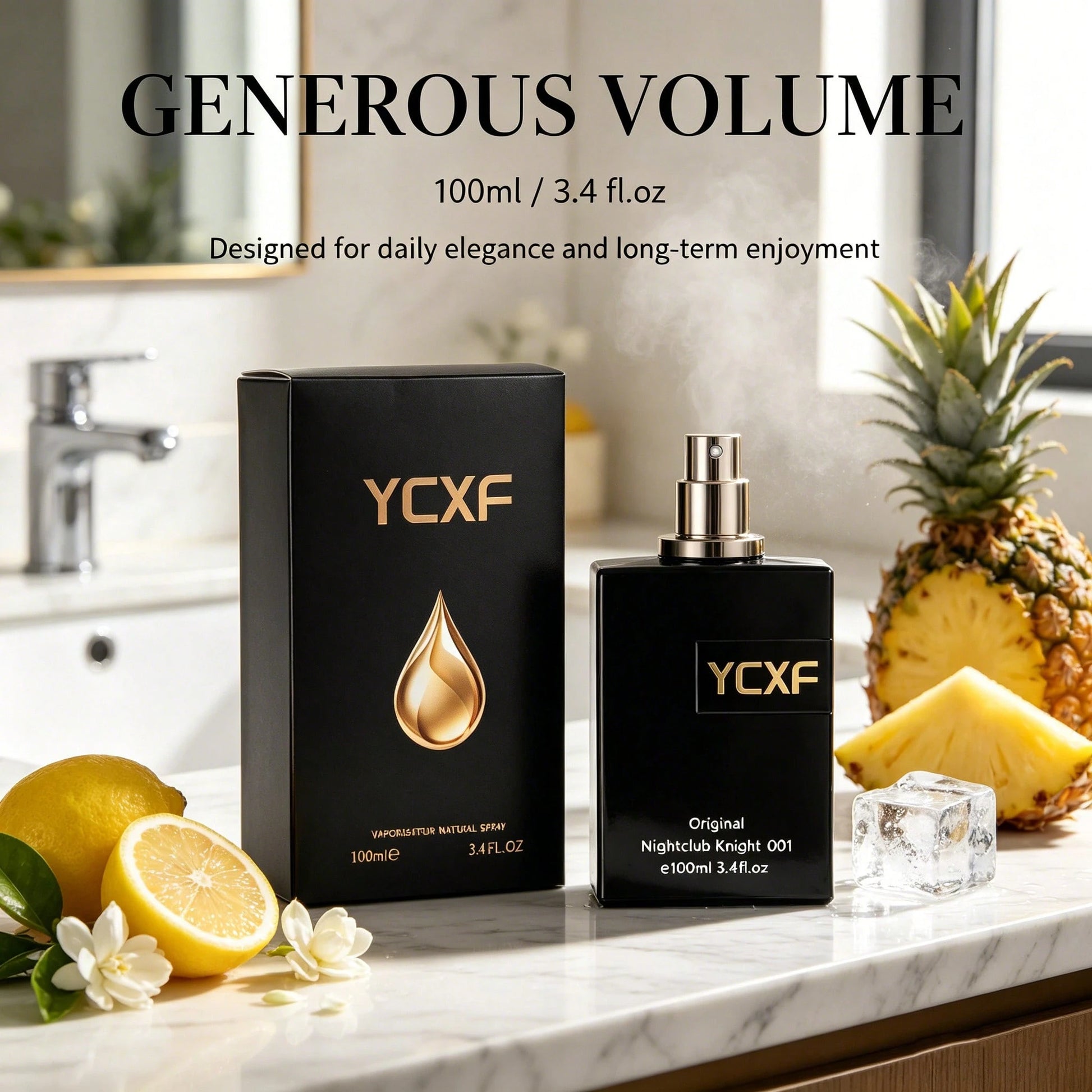 YCXF Luxurious Women's Perfume, Featuring An Elegant Floral Gourmand Scent, 3.38 Oz Large Capacity, Long-Lasting Fragrance For 8 Hours, Suitable For Daily Use Or Dates, Designed Specifically For Women