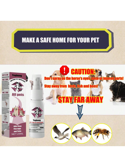 Yegbong Pet Insect Repellent Flea And Tick Repellent For Cats And Dogs External Use Anti-Itch Spray