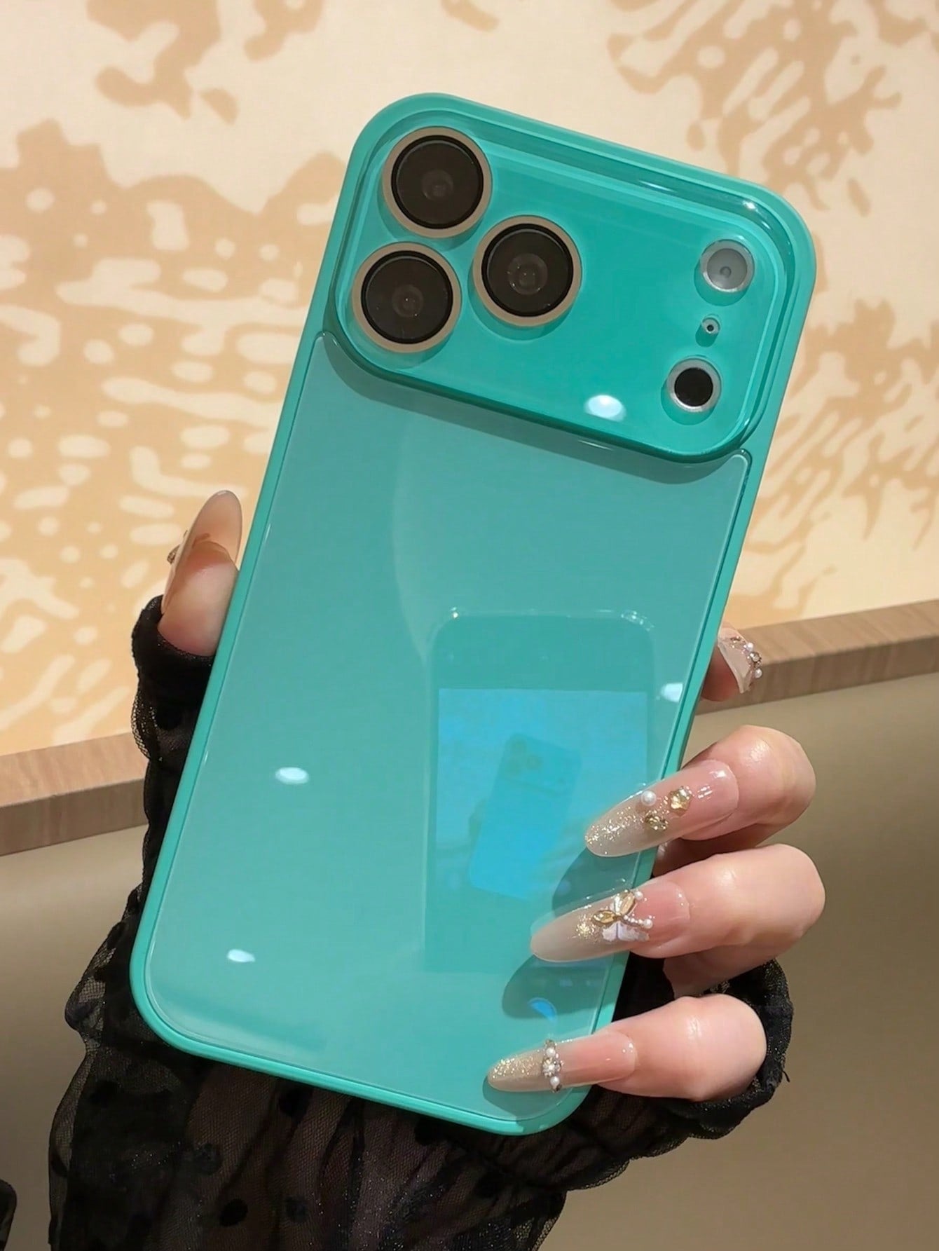 Yellow Plaid Gentle Elegant Phone Case With Black Edge Creative- Compatible With Apple 17 Pro Max Air 16 15 14 13 12 11 Pro Max Plus 14/15/16pro Phone Case Niche 17pm Phone Protective Cover