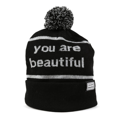 You Are Beautiful Embroidered Beanie