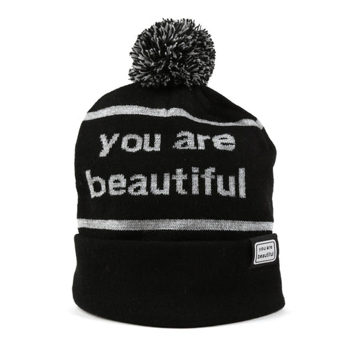 You Are Beautiful Embroidered Beanie
