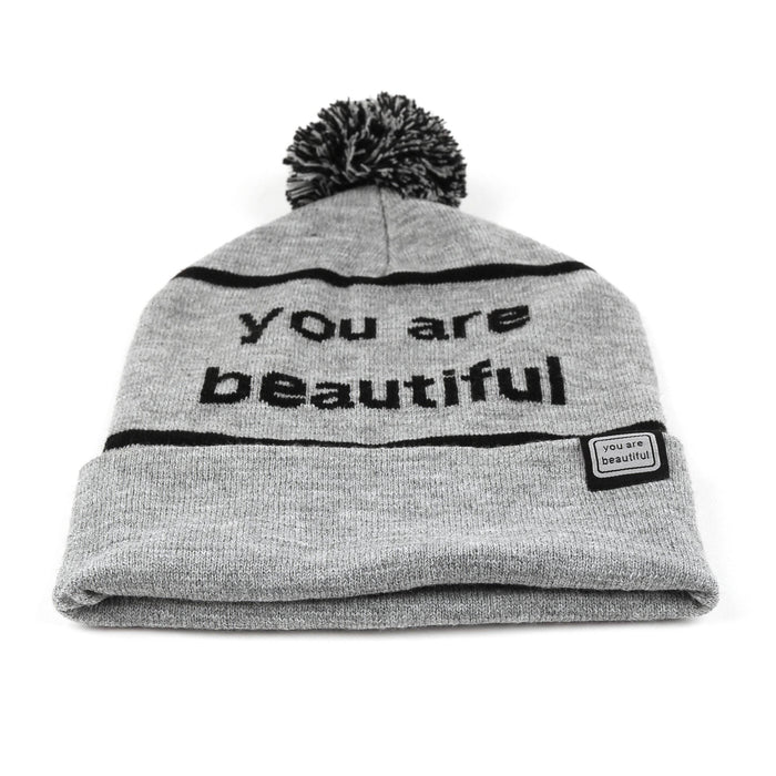 You Are Beautiful Embroidered Beanie