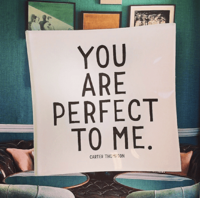 You Are Perfect Decoupage Glass Tray - Ben's Garden