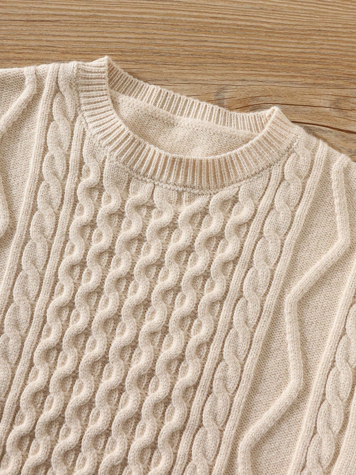 Young Boys' Comfortable Versatile Solid Color Crew Neck Pullover Sweater Winter Sweater For Kids Kids Knit Sweater Boys Cable Knit Sweater Fall