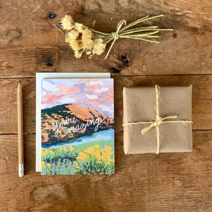 You're Amazing Nature Landscape Greeting Card