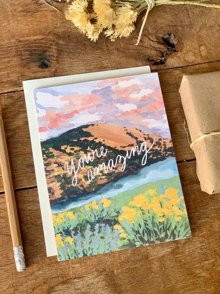 You're Amazing Nature Landscape Greeting Card