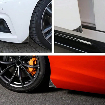 Ywdiml 2PCS Car Door Corner Protector Edge Guard, Carbon Fiber Anti-Collision Front Door Edge Scratch-Proof Sticker, Self-Adhesive Auto Corner Protector Cover Trim, Universal For Vehicles (No Sport)