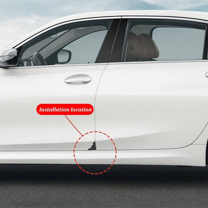 Ywdiml 2PCS Car Door Corner Protector Edge Guard, Carbon Fiber Anti-Collision Front Door Edge Scratch-Proof Sticker, Self-Adhesive Auto Corner Protector Cover Trim, Universal For Vehicles (No Sport)