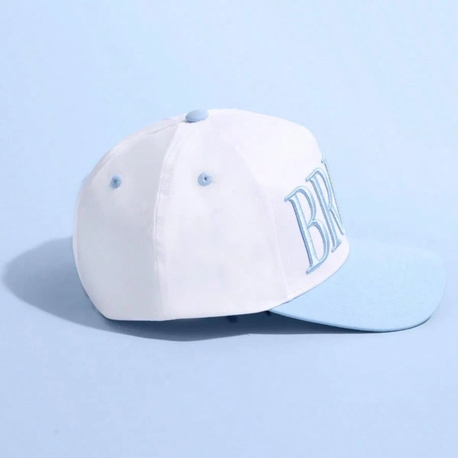 ZHUGLO Blue Bride Trucker Hat| Bachelorette Accessory, Bridal Headwear, Bach Party Decorations, Bridesmaid Gift, Wedding Cap