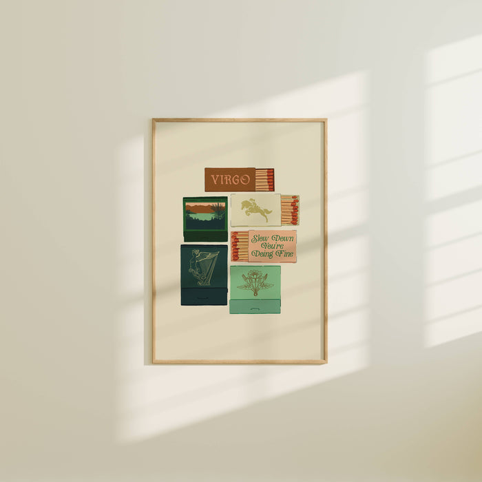 Zodiac Vintage Inspired Matchbook/Matchbox Prints