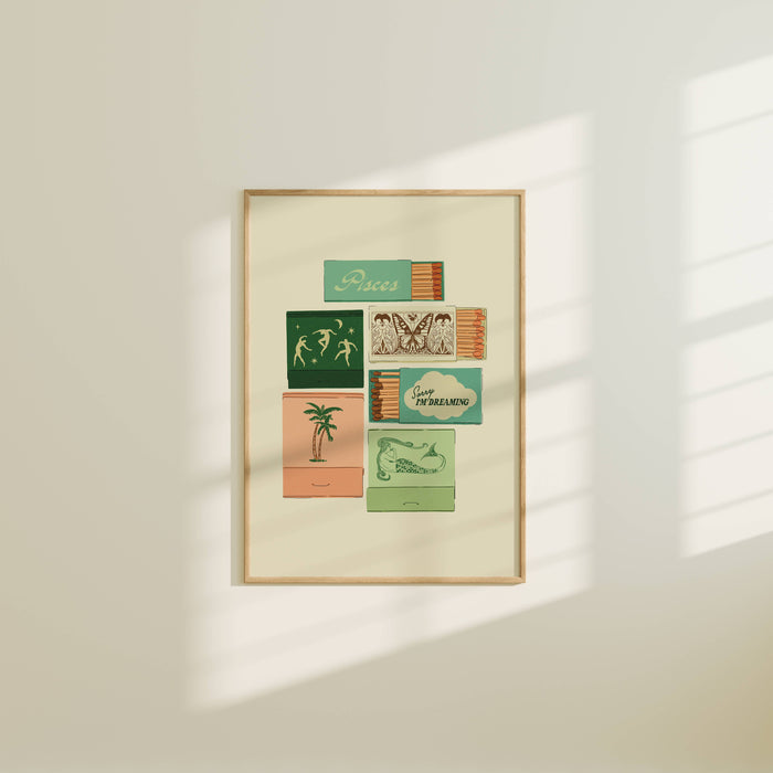 Zodiac Vintage Inspired Matchbook/Matchbox Prints